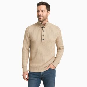 Eddie Bauer Men's Knit Beige Pullover Sweater XL Tall
